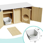 43 Inch Cat Litter Box Enclosure for 2 Cats