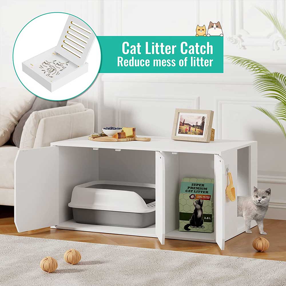MyZoo Omega Enclosure Cat Litter Cabinet, Hidden Litter Catcher with  Foladable Litter Box, 1 Count - Harris Teeter